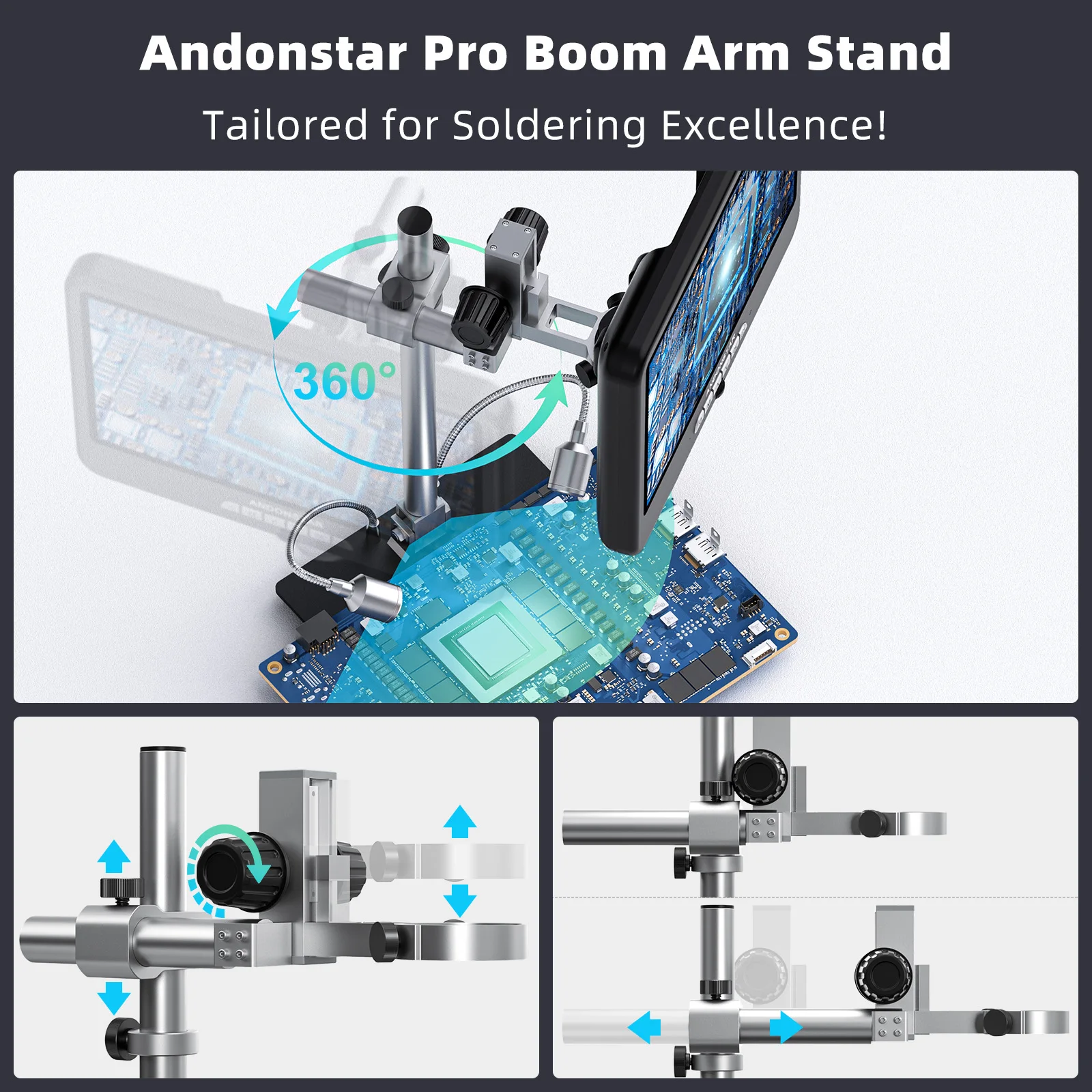 Andonstar AD210S-Pro 4K 60FPS  - đánh giá và giá Digital Microscope